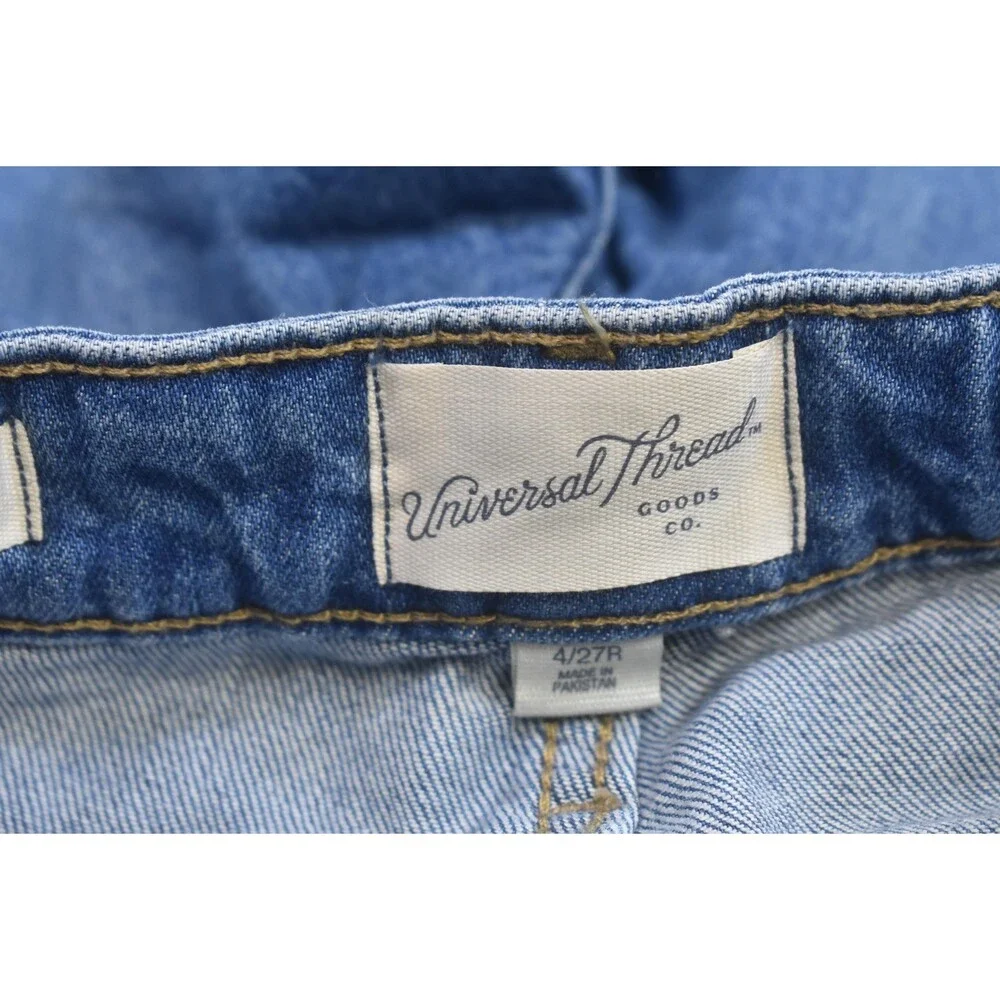 Universal Thread Jeans Womens 4 Blue High Rise Ankle Bootcut Vintage Stretch - Picture 7 of 13